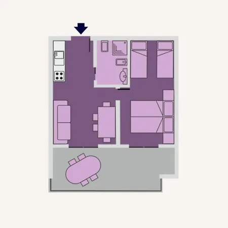 Lägenhet Family By Shops And Sea *